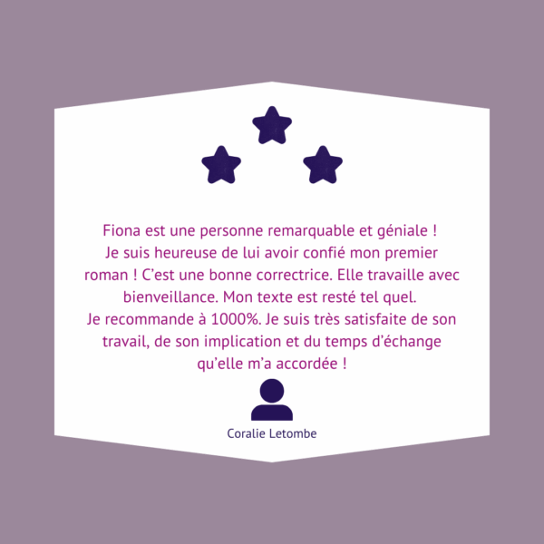 témoignage correction Coralie Letombe