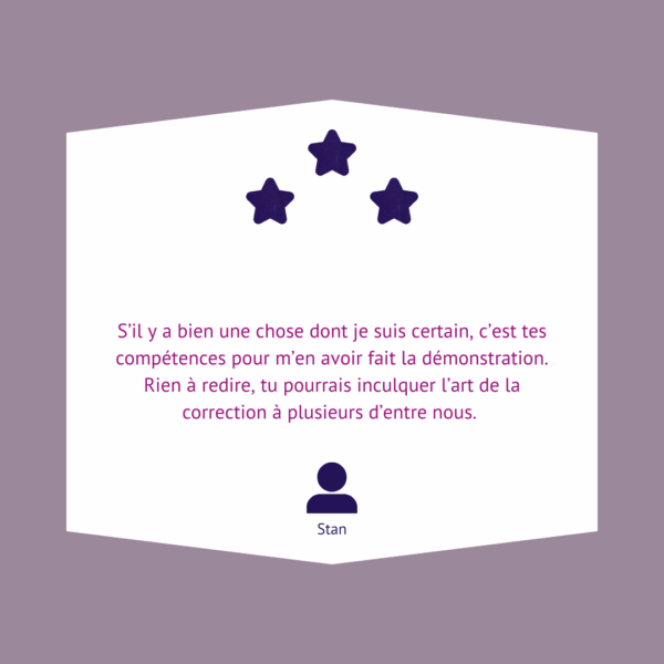 témoignage correction Stan