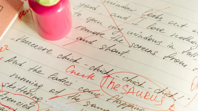 Comment se passe une correction de manuscrit ?