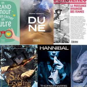 plusieurs livres de genres littéraires différents