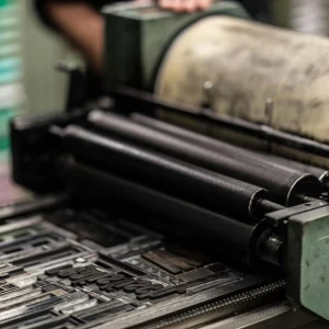 l'étape de l'impression avant publication